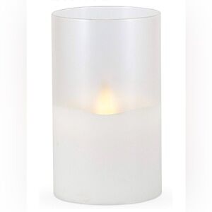 illumaflame Natural LED Flame Technology 3.5” x 6” LED Candle Frosted Glass.